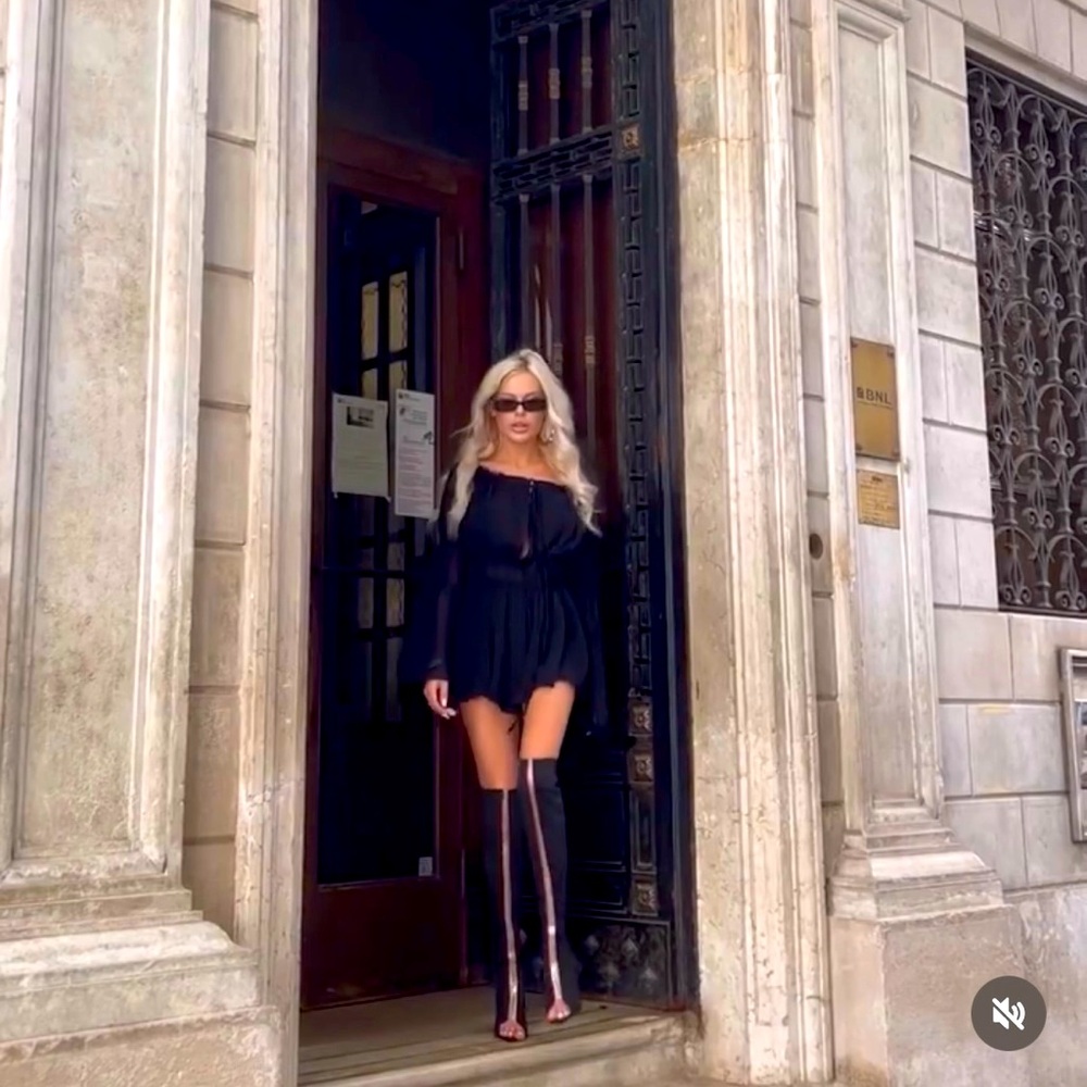 Gianvito Rossi Black Over the Knee Boots